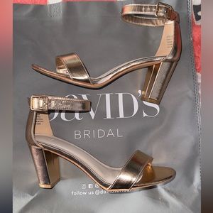David’s Bridal Arya Shoe in Rose Gold